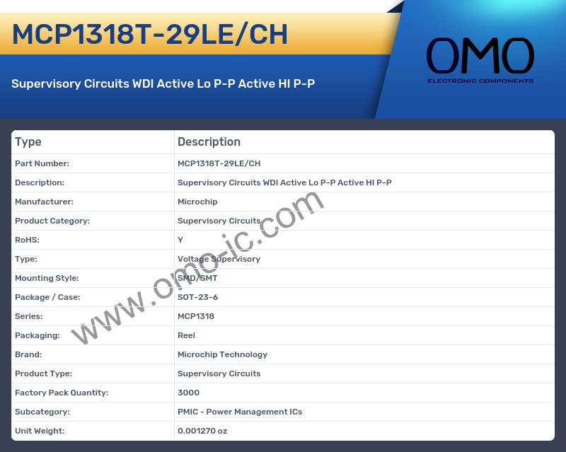 MCP1318T-29LE/CH