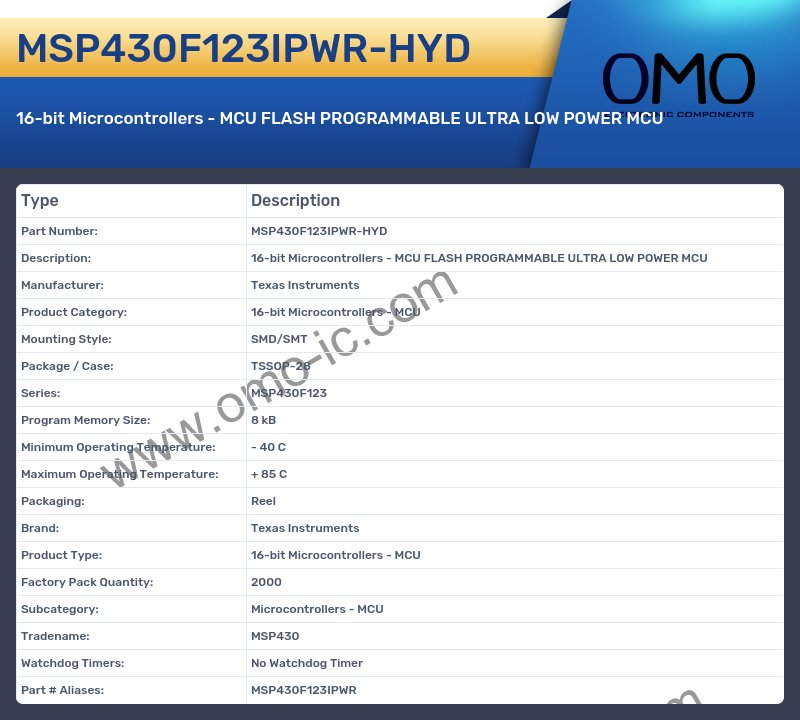 MSP430F123IPWR-HYD