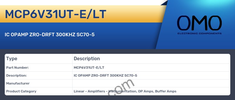 MCP6V31UT-E/LT
