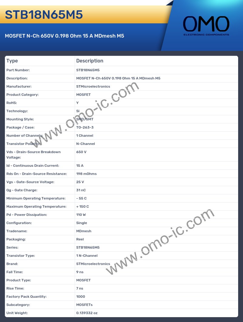 STB18N65M5