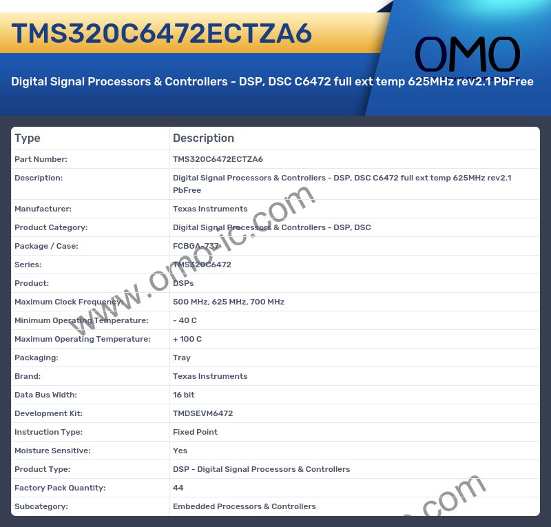 TMS320C6472ECTZA6