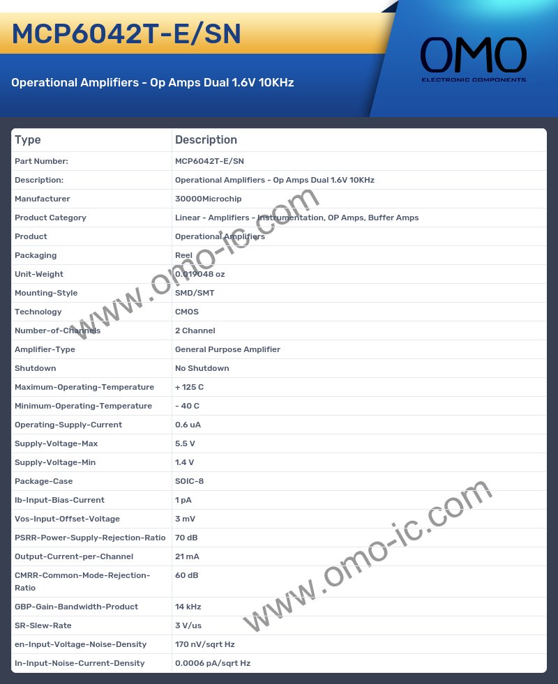 MCP6042T-E/SN