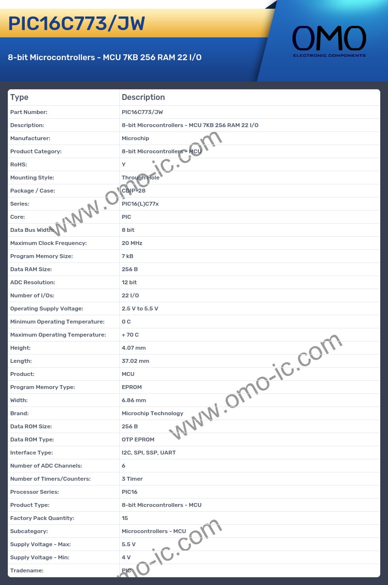 PIC16C773/JW
