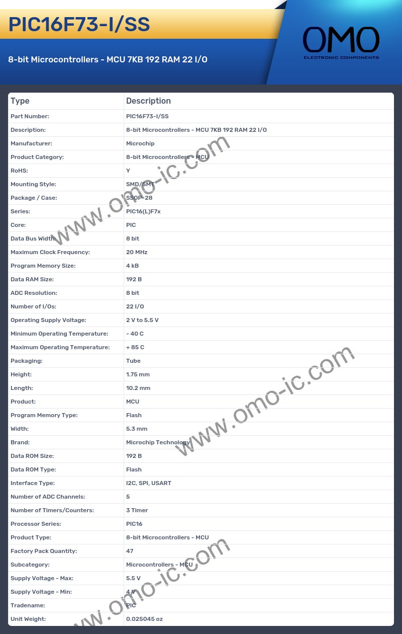 PIC16F73-I/SS