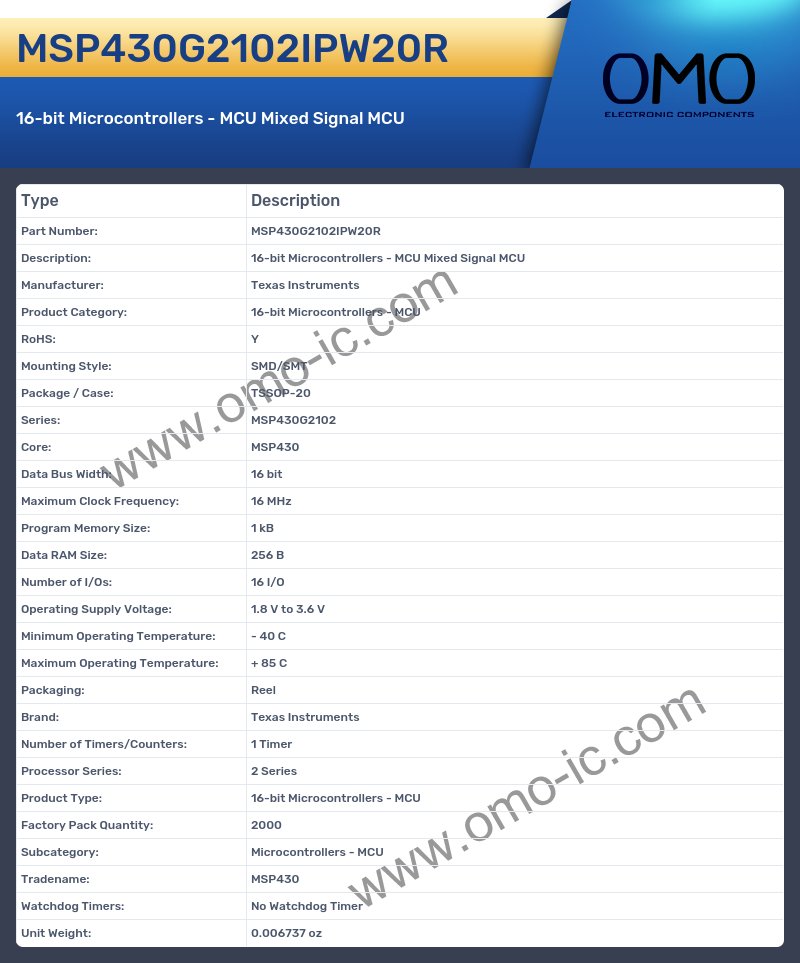 MSP430G2102IPW20R