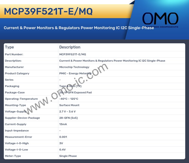 MCP39F521T-E/MQ