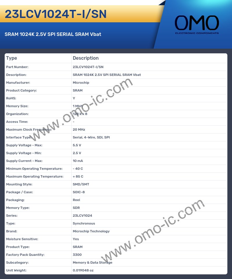 23LCV1024T-I/SN