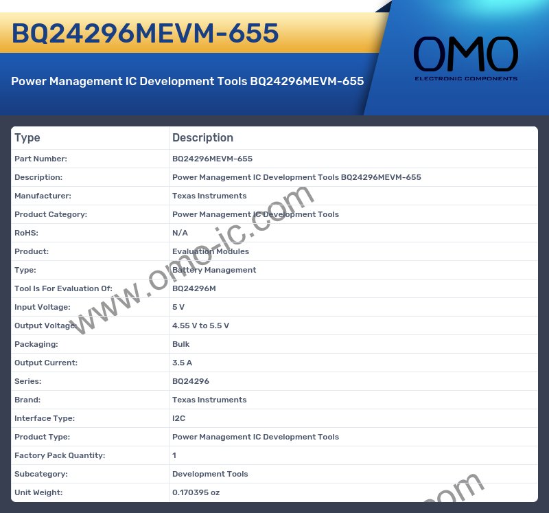 BQ24296MEVM-655
