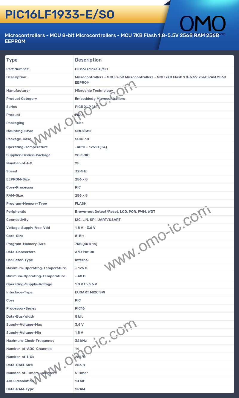 PIC16LF1933-E/SO