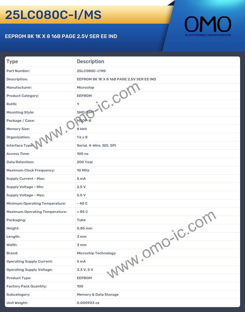 25LC080C-I/MS