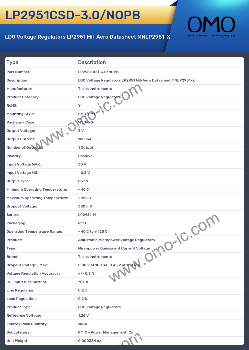 LP2951CSD-3.0/NOPB