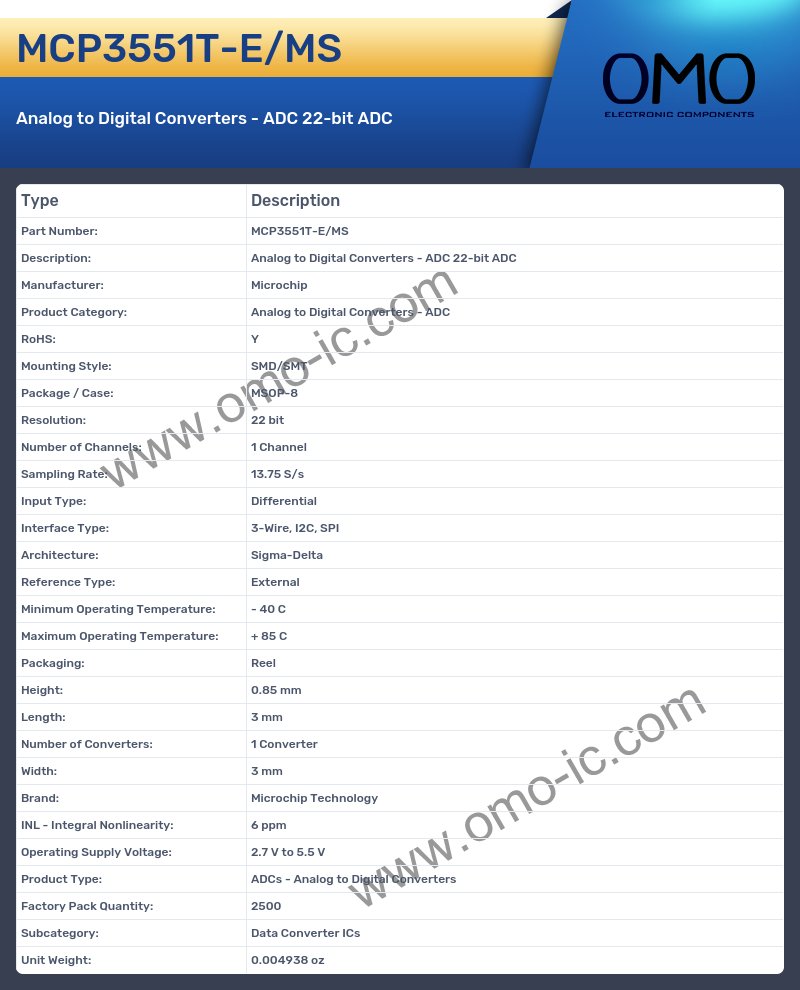 MCP3551T-E/MS
