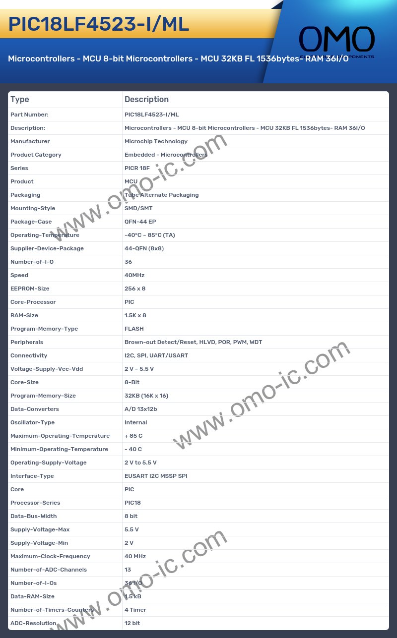 PIC18LF4523-I/ML