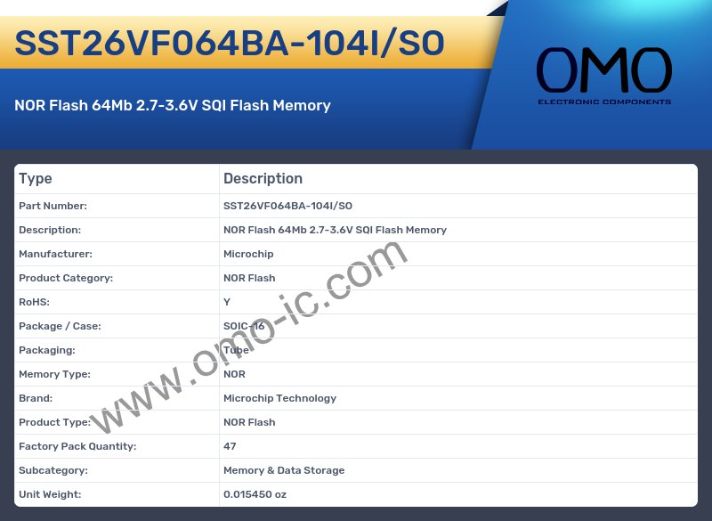 SST26VF064BA-104I/SO