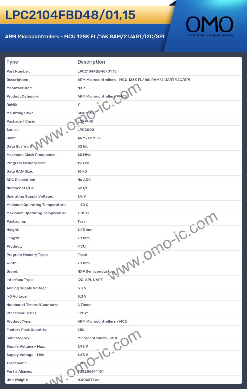 LPC2104FBD48/01,15