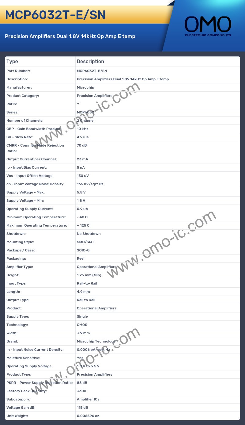 MCP6032T-E/SN