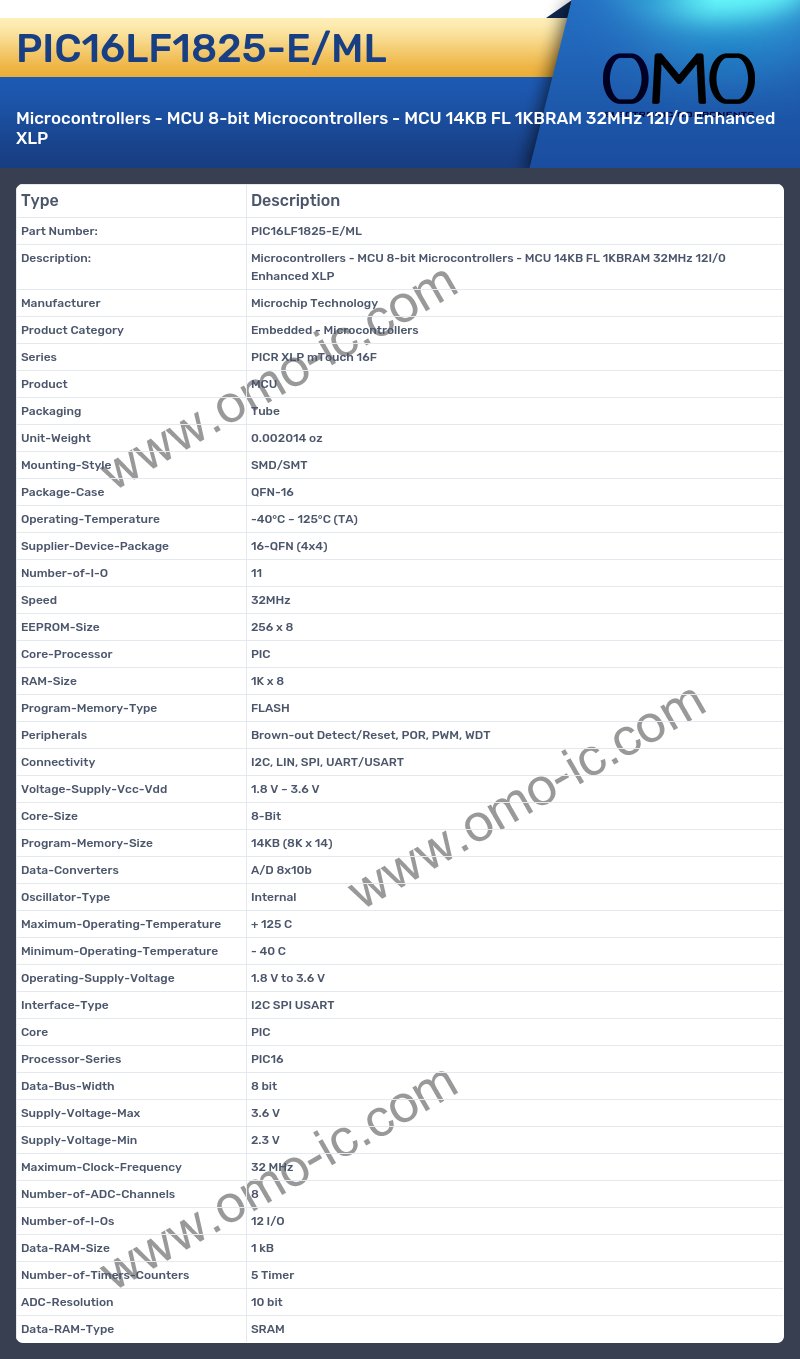 PIC16LF1825-E/ML