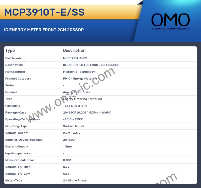 MCP3910T-E/SS