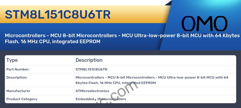 STM8L151C8U6TR