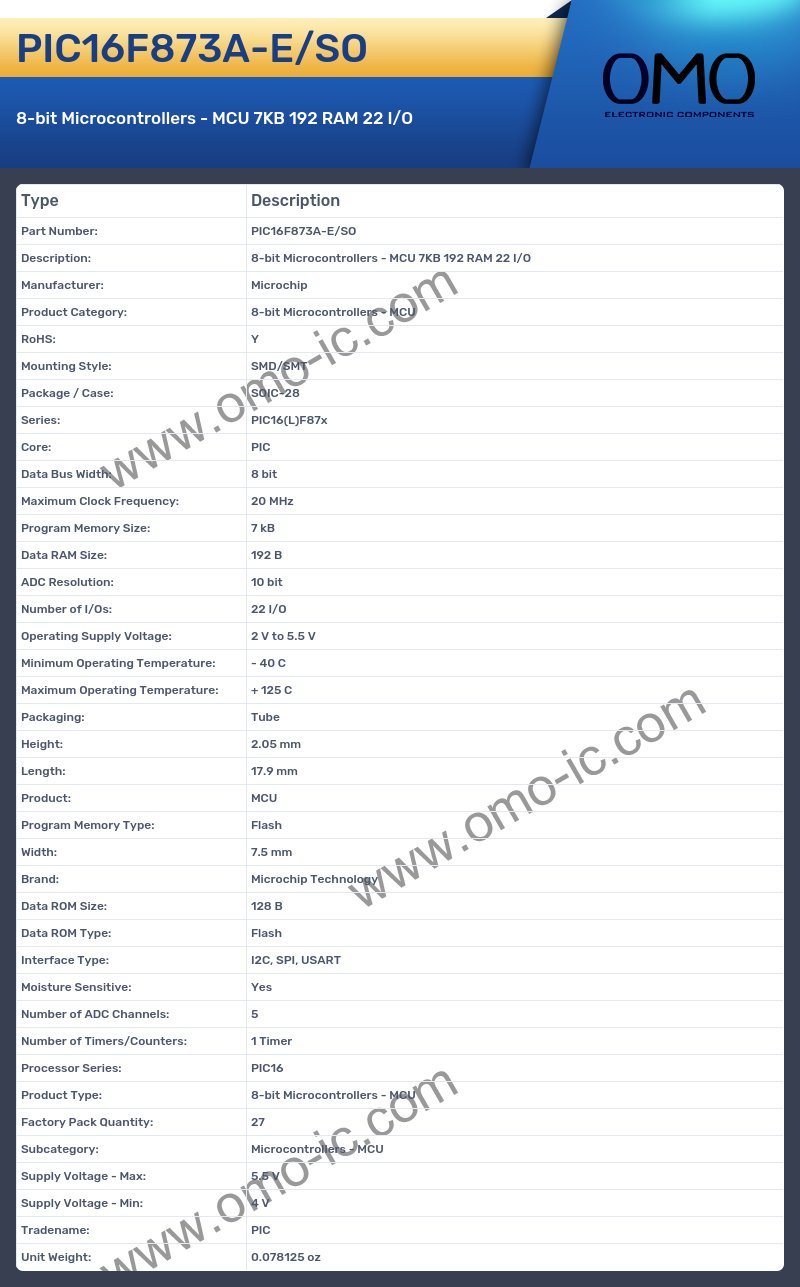 PIC16F873A-E/SO