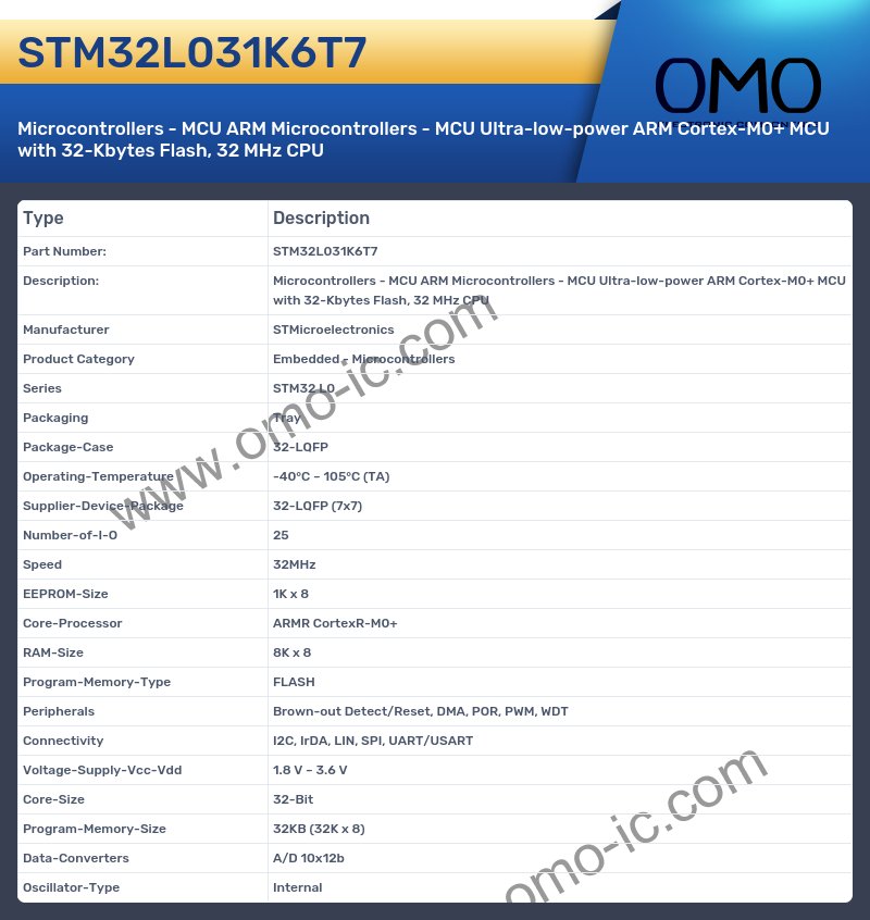 STM32L031K6T7
