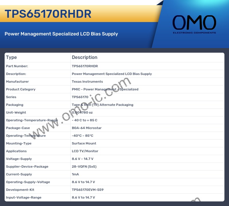 TPS65170RHDR