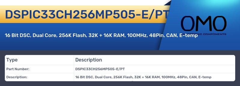 DSPIC33CH256MP505-E/PT