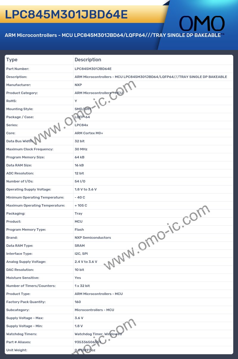 LPC845M301JBD64E