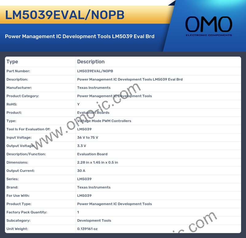 LM5039EVAL/NOPB