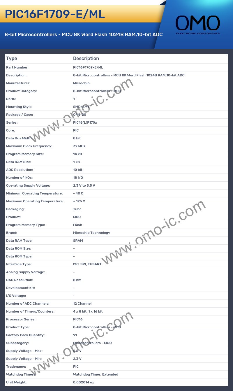 PIC16F1709-E/ML