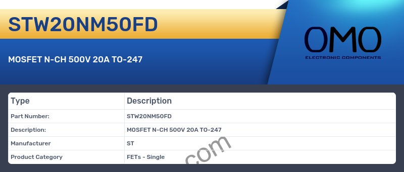 STW20NM50FD