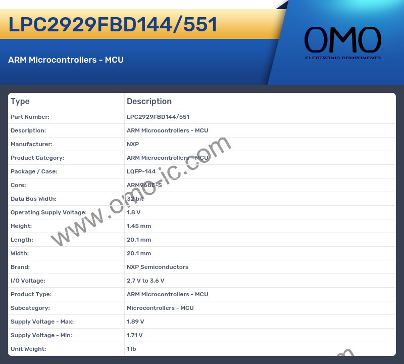 LPC2929FBD144/551