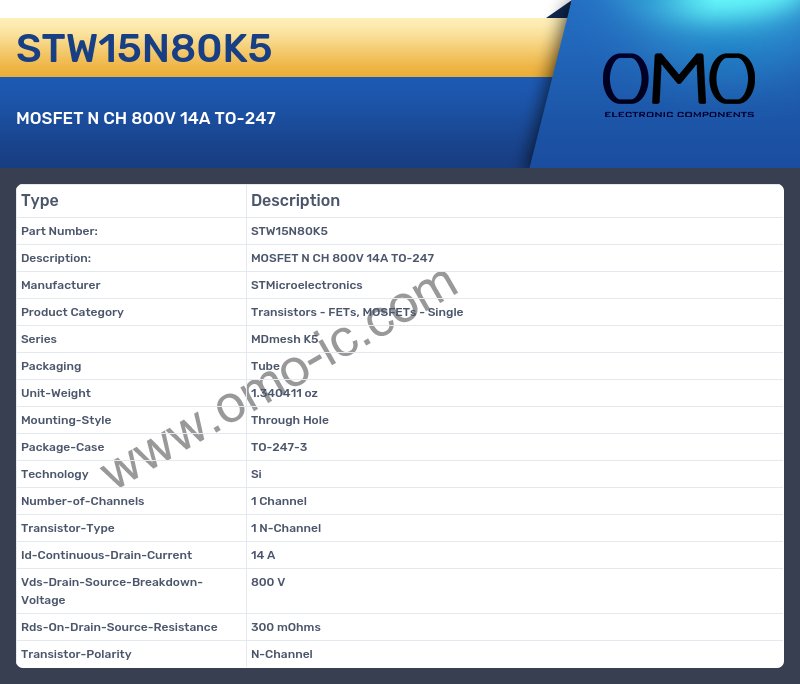 STW15N80K5