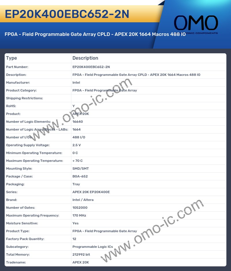 EP20K400EBC652-2N