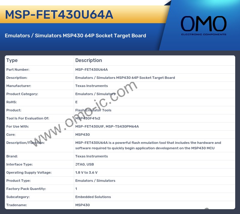 MSP-FET430U64A