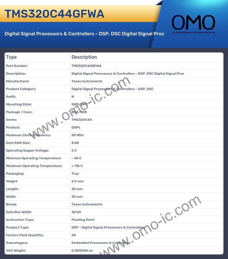 TMS320C44GFWA