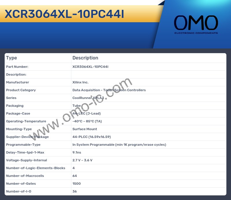 XCR3064XL-10PC44I