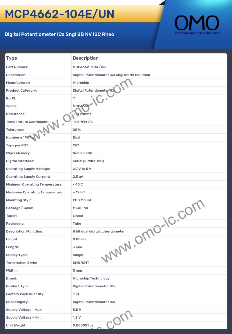 MCP4662-104E/UN