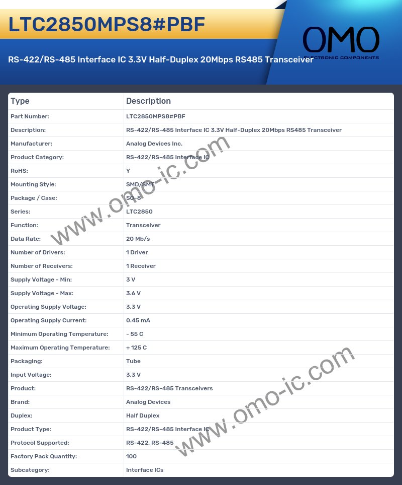LTC2850MPS8#PBF