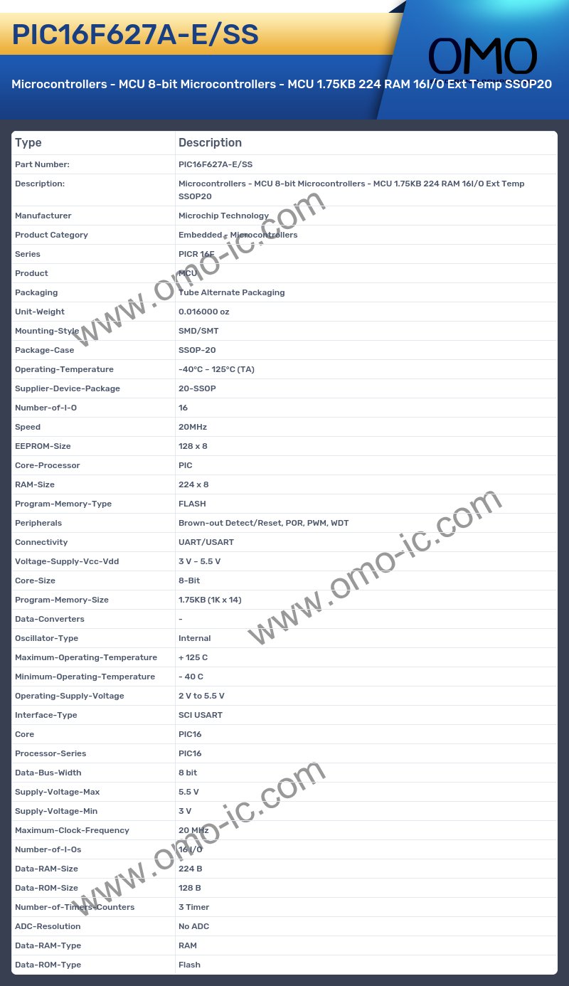 PIC16F627A-E/SS