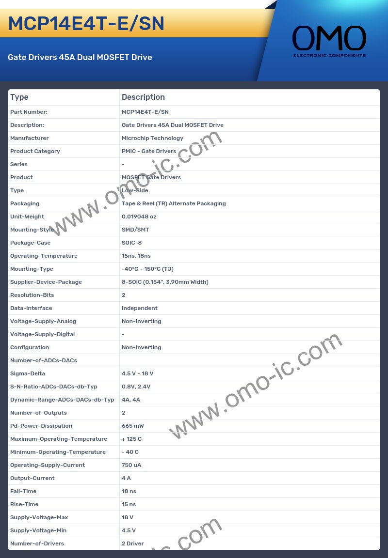 MCP14E4T-E/SN