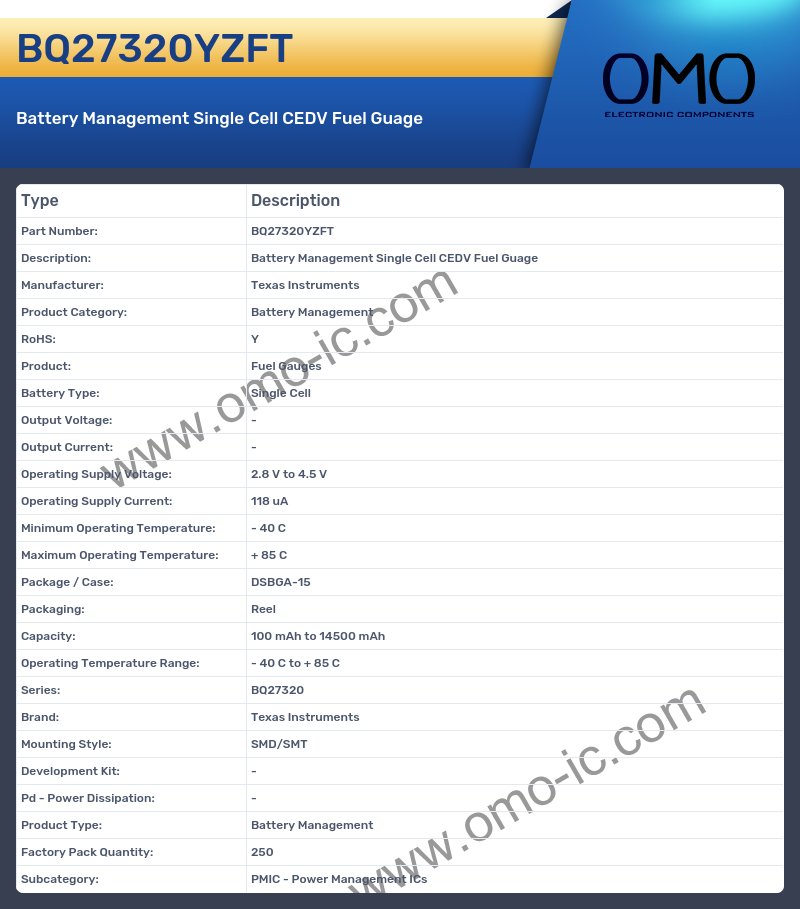BQ27320YZFT