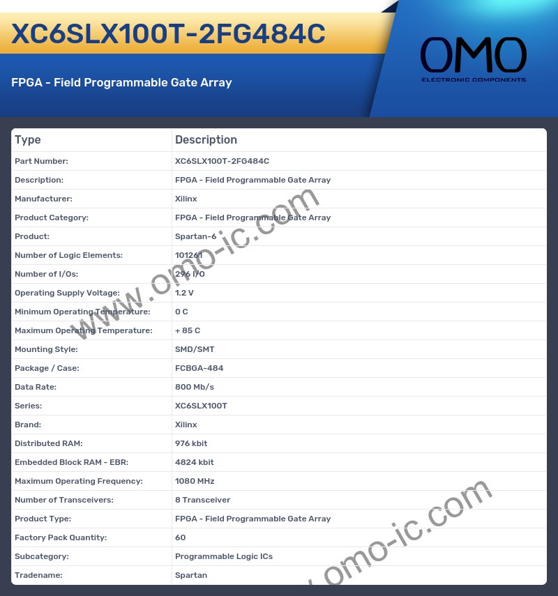 XC6SLX100T-2FG484C