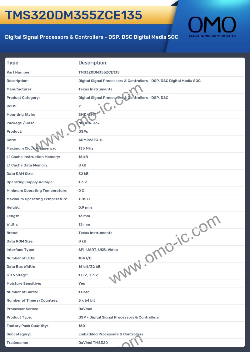 TMS320DM355ZCE135