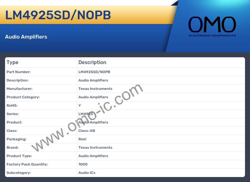LM4925SD/NOPB