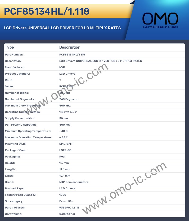 PCF85134HL/1,118
