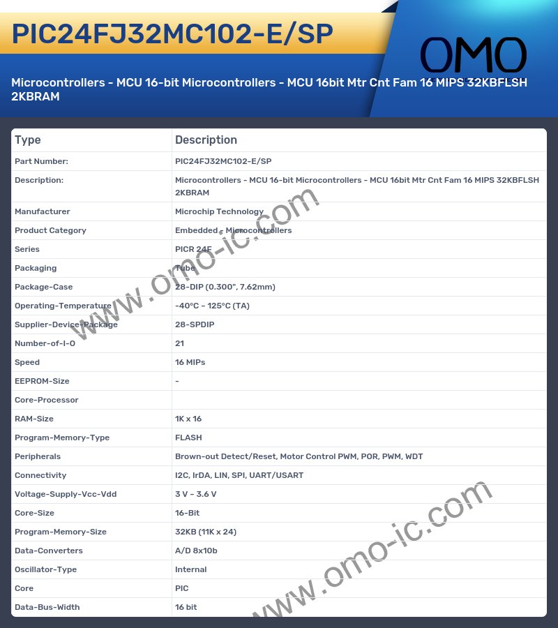 PIC24FJ32MC102-E/SP