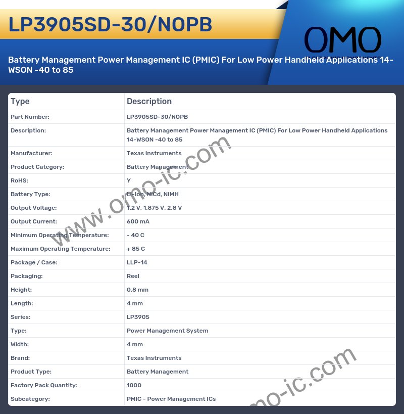 LP3905SD-30/NOPB