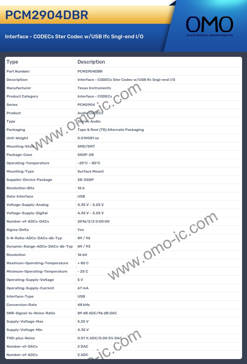 PCM2904DBR