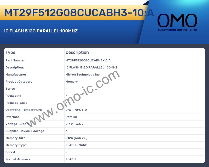 MT29F512G08CUCABH3-10:A